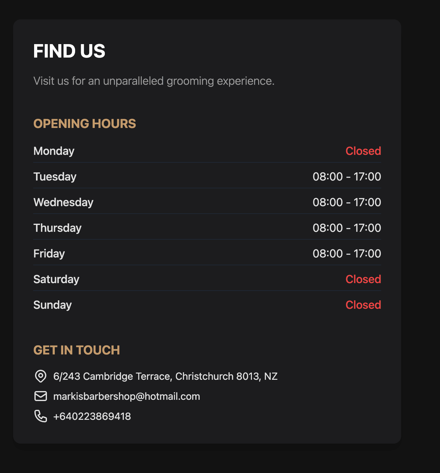 Business Plan - Multiple shifts opening hours